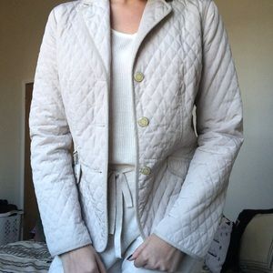 Quilted ivory jacket